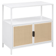 Amherst 2-door Radio Weave Cane Metal Accent Cabinet White - alternate view