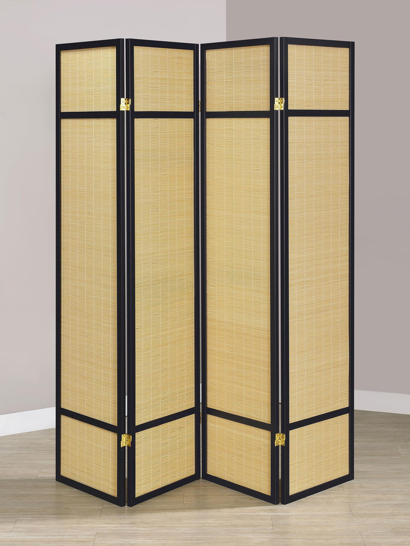 Pearce 4-panel Bamboo Room Divider Folding Screen