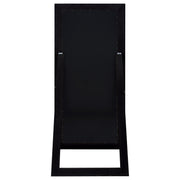 Cadence Tempered Glass Full Length Standing Mirror Black Oak - detail 4