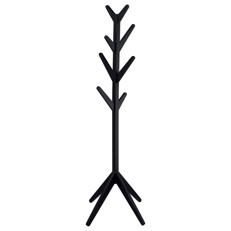 Margaret Solid Wood Coat Rack Clothing Hanger Black - alternate view