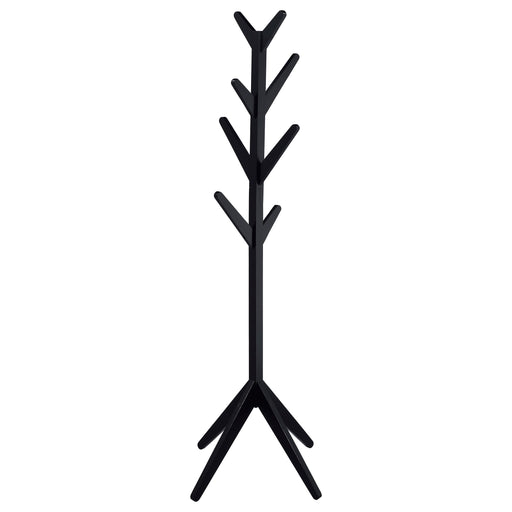 Margaret Solid Wood Coat Rack Clothing Hanger Black - alternate view