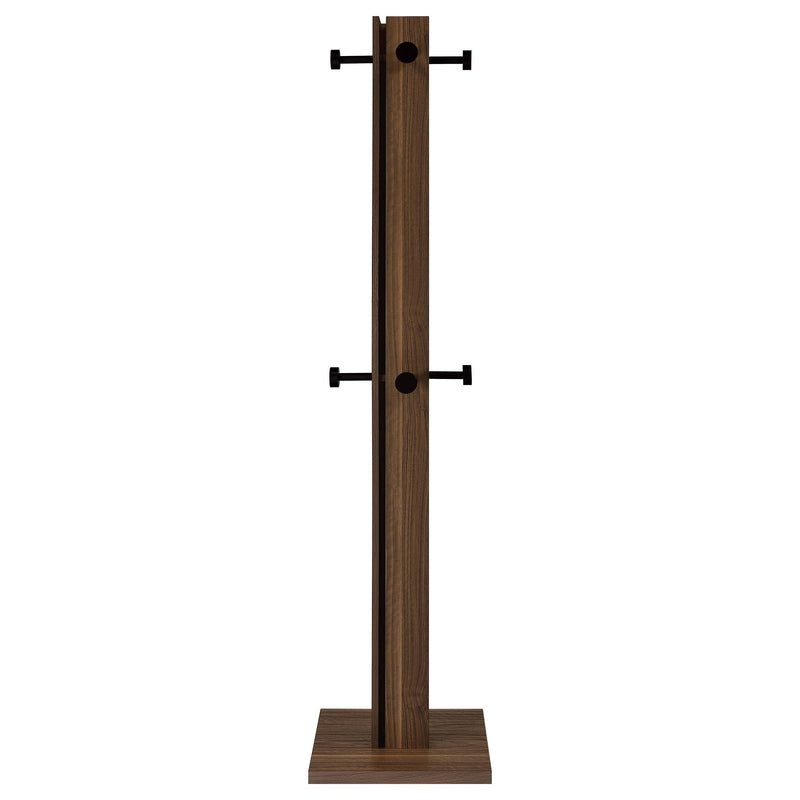 Rikkie Engineered Wood Coat Rack Walnut - detail 3
