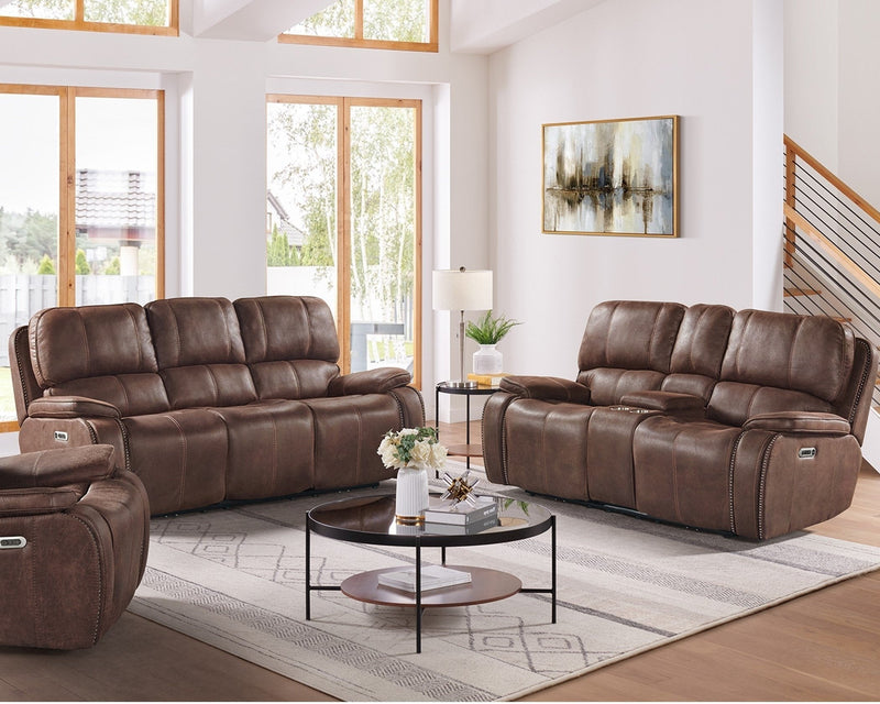 Atlantis Heritage Sofa & Loveseat - Brown