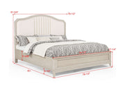 Crownmark Napoli Bedroom Set King Bed