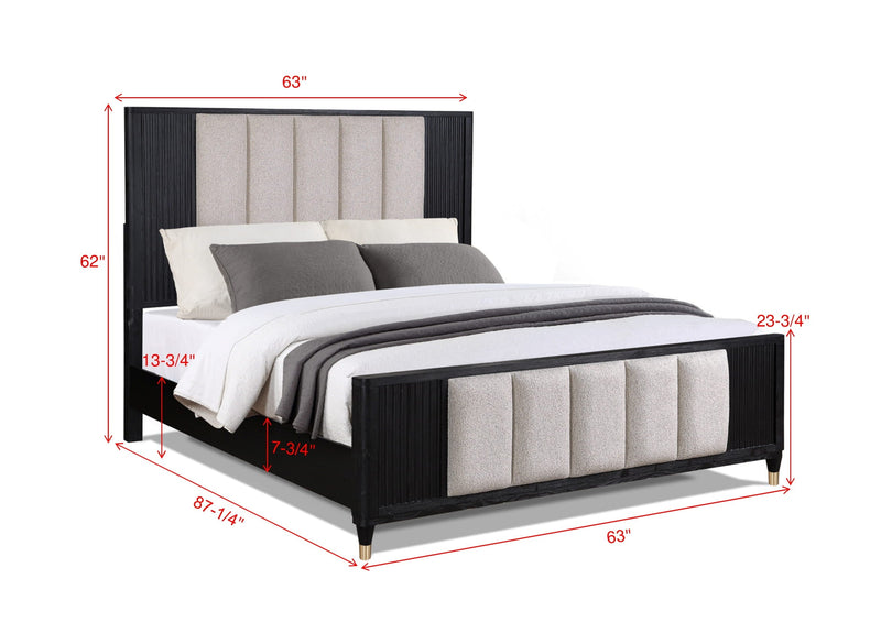 Crownmark Kara Bed - Upholstered
