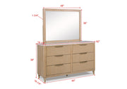 Crownmark Kara Dresser - Cerused Natural