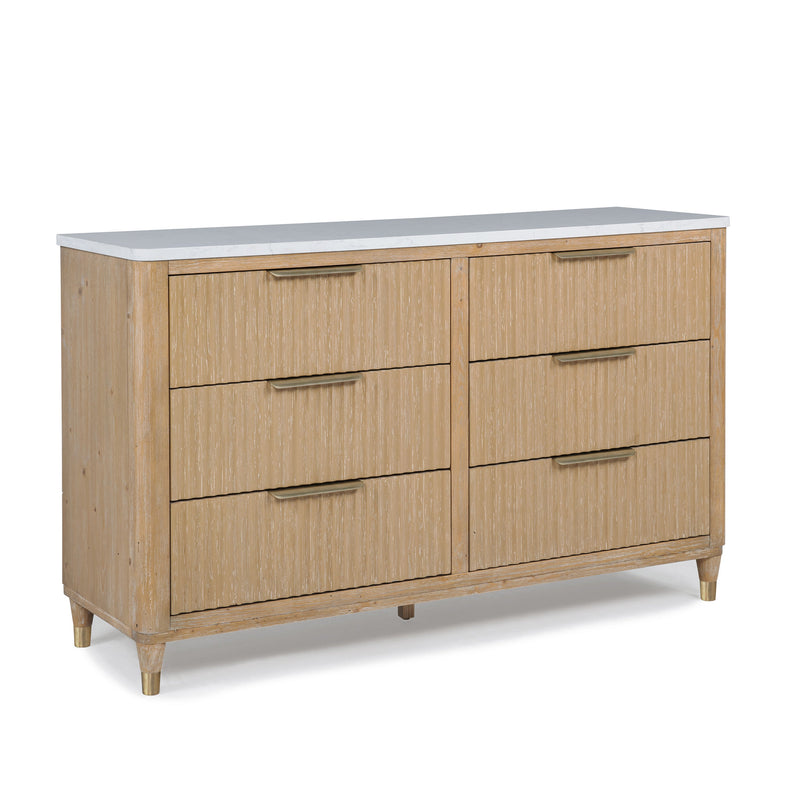 Crownmark Kara Dresser - Cerused Natural