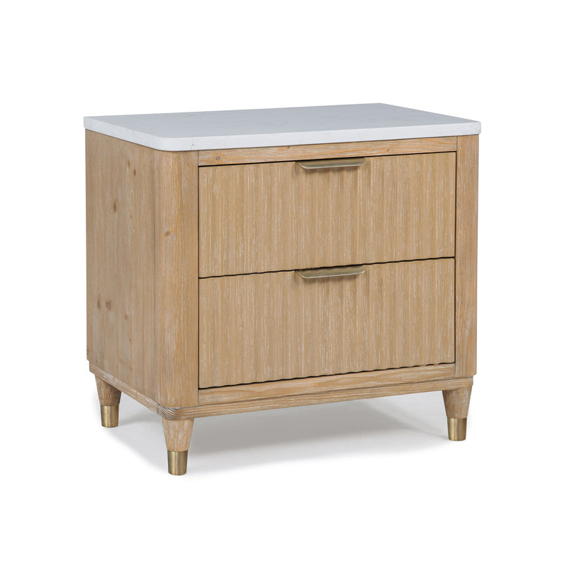 Crownmark Kara Nightstand - Cerused Natural
