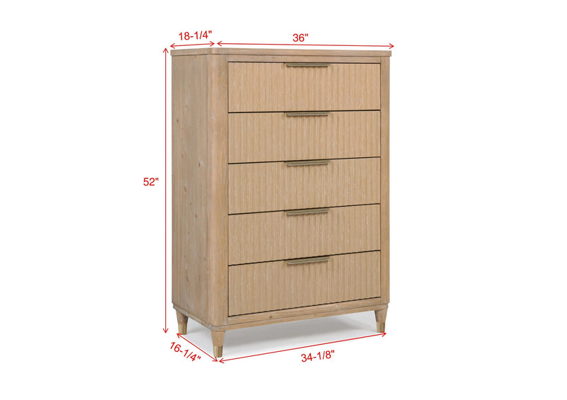 Crownmark Kara Chest - Cerused Natural