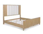 Crownmark Kara Bed - Cerused Natural