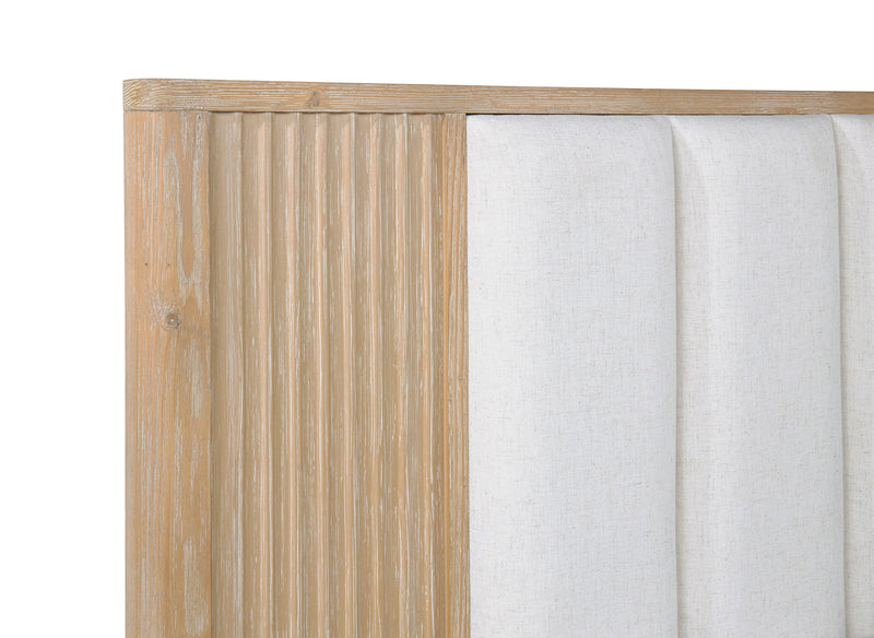 Crownmark Kara Bed - Cerused Natural