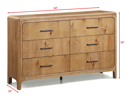 Crownmark Westcott Dresser - Cerused Natural