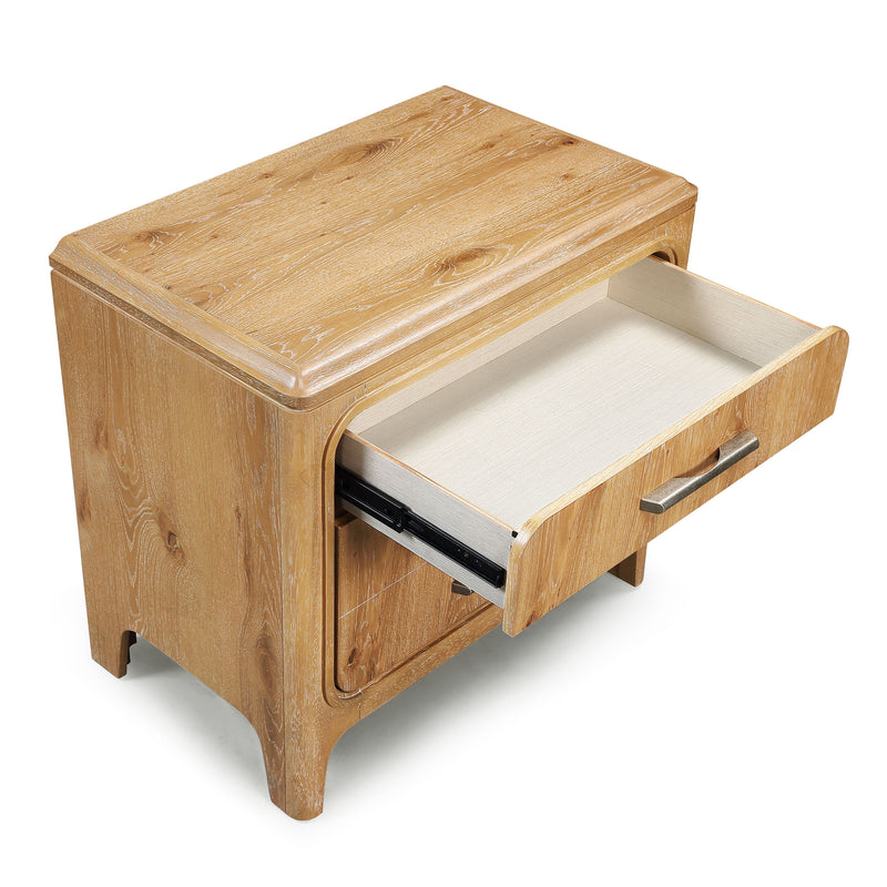 Crownmark Westcott Nightstand - Cerused Natural