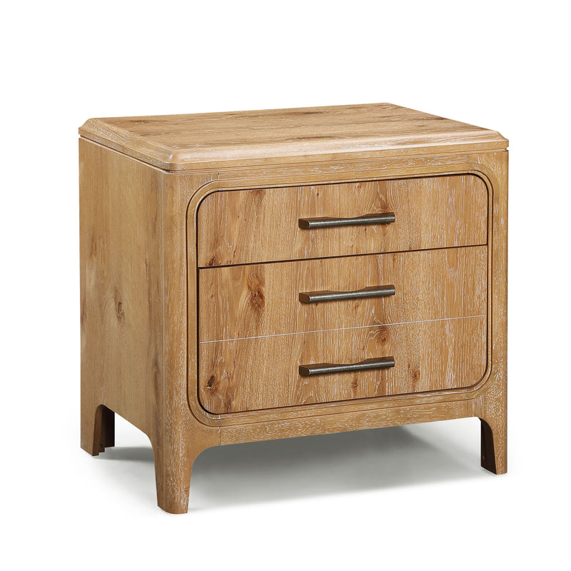 Crownmark Westcott Nightstand - Cerused Natural