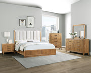 Crownmark Westcott Bed - Cerused Natural