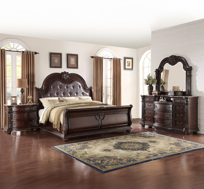 Crownmark Stanley Bedroom Set 4-Piece Bedroom Set