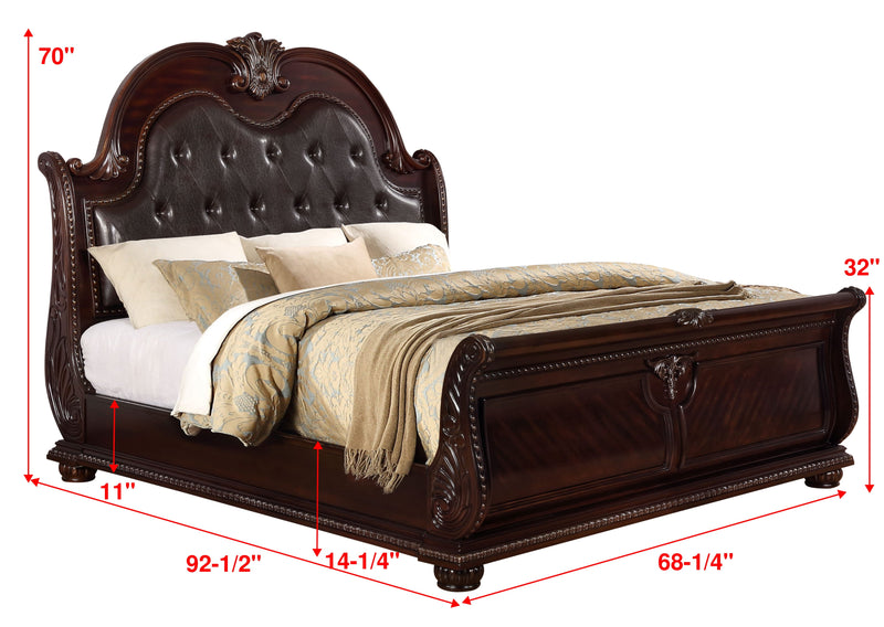 Crownmark Stanley Bedroom Set Queen Bed