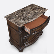 Crownmark Stanley Bedroom Set - Coffee Brown Nightstand