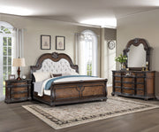 Crownmark Stanley Bedroom Set - Coffee Brown 4-Piece Bedroom Set