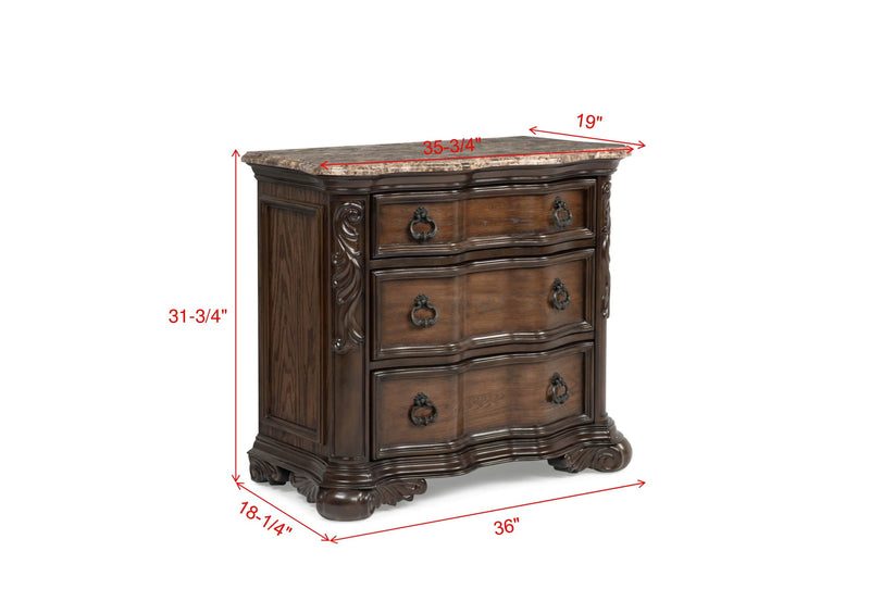 Crownmark Ludwig Nightstand
