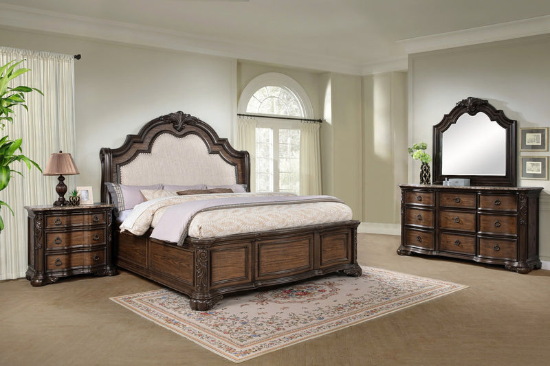 Crownmark Ludwig 4-Piece Bedroom Set