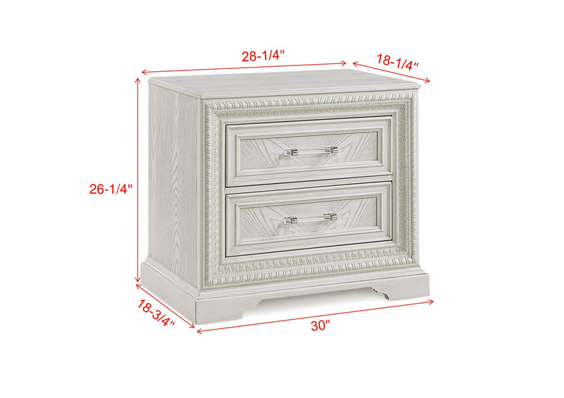 Crownmark Alexandria Bedroom Set Nightstand