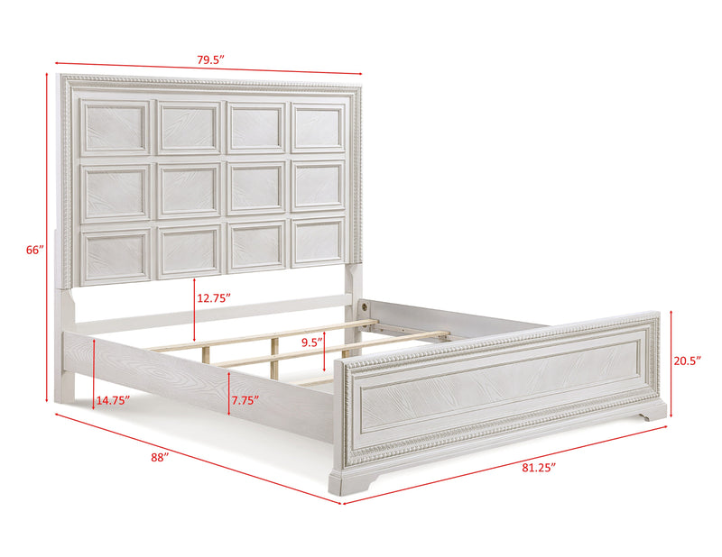 Crownmark Alexandria Bedroom Set King Bed