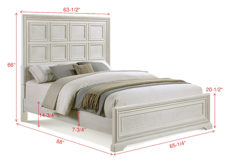 Crownmark Alexandria Bedroom Set Queen Bed