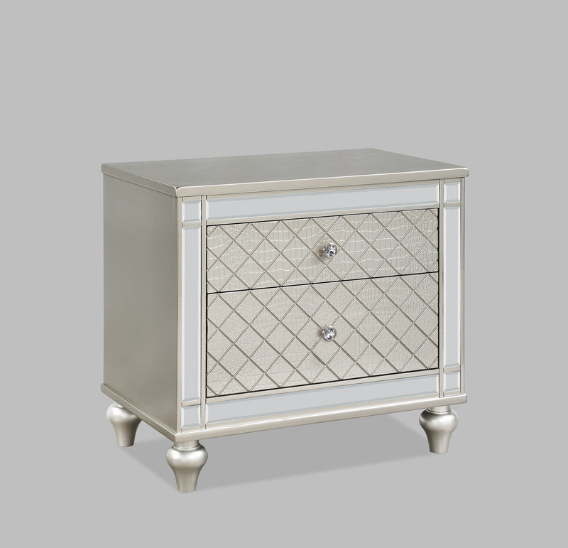 Crownmark Cristian Nightstand - Champagne