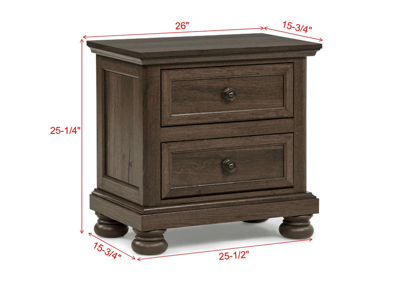 Crownmark Claribelle Nightstand - Brown