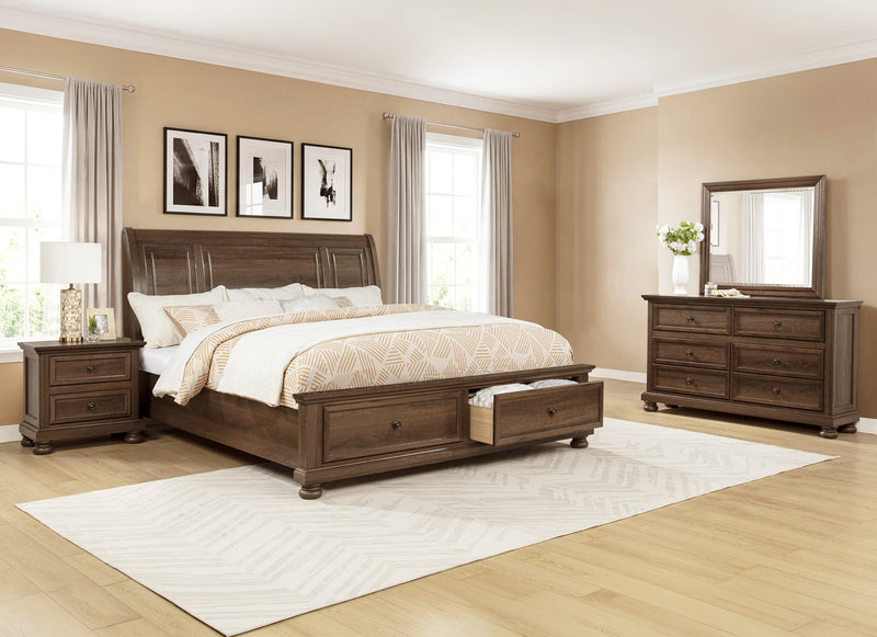 Crownmark Claribelle Bedroom Set - Brown 4-Piece Bedroom Set