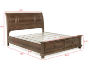 Crownmark Claribelle Bed - Brown