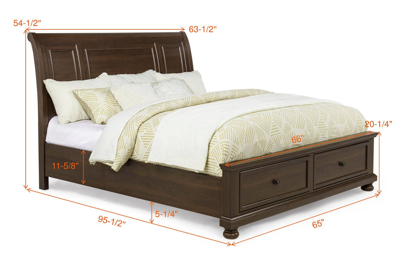 Claribelle Bed - Brown