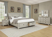 Crownmark Claribelle Bedroom Set - White 4-Piece Bedroom Set