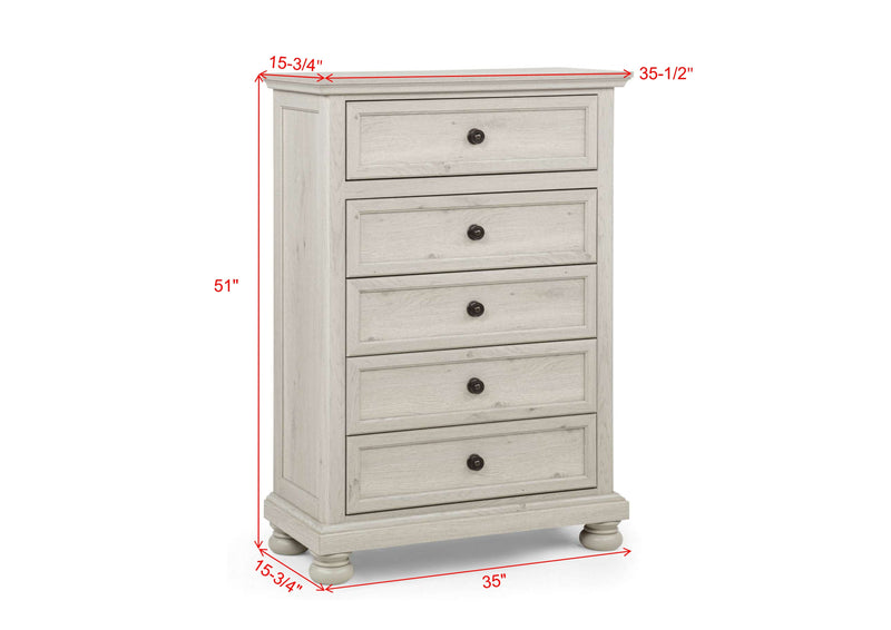 Crownmark Claribelle Chest - White
