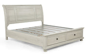 Crownmark Claribelle Storage Bed - White