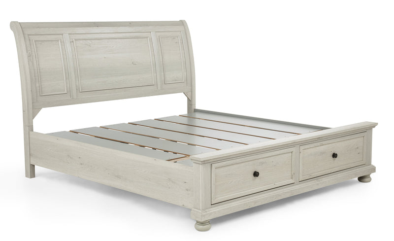 Crownmark Claribelle Storage Bed - White