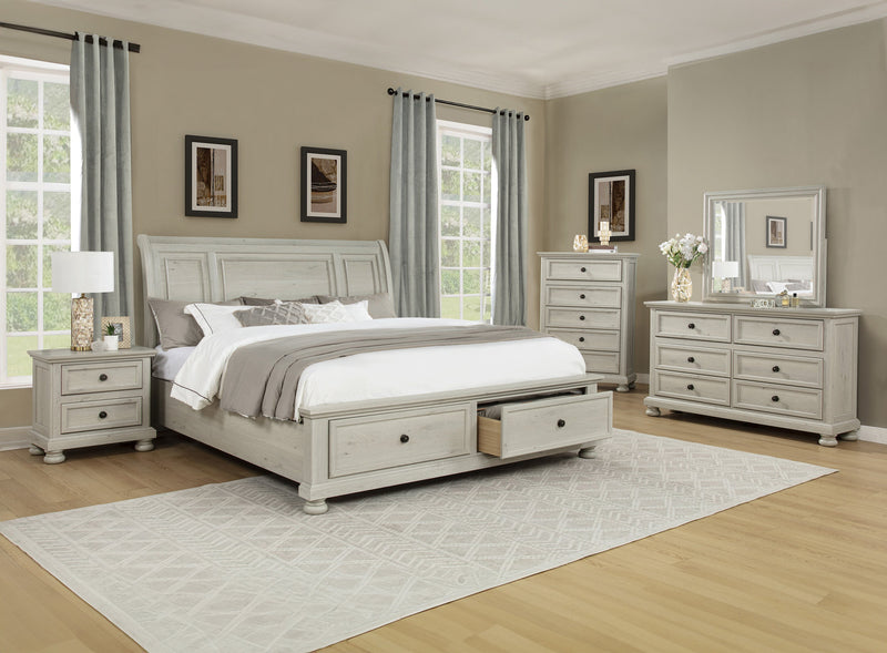 Crownmark Claribelle Storage Bed - White