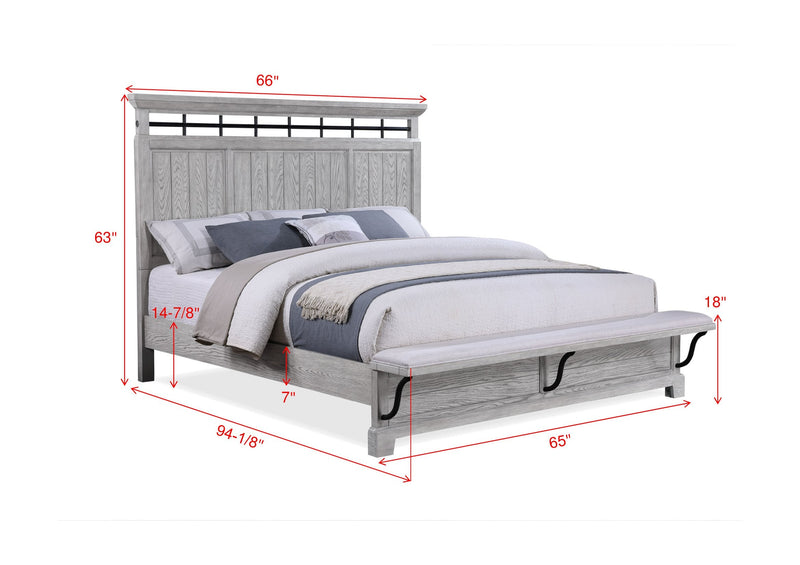 Crownmark Beckett Bedroom Set Queen Bed
