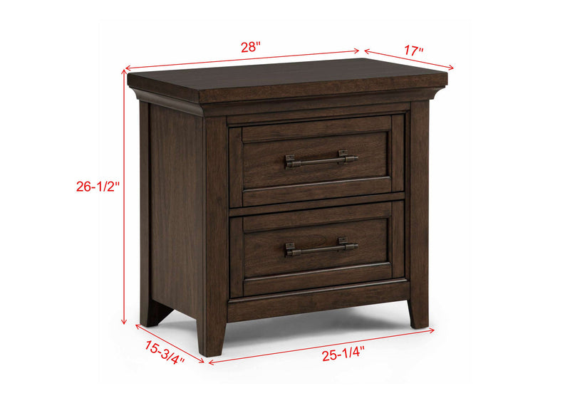 Beckett Nightstand - Brown