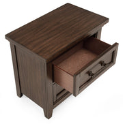 Crownmark Beckett Bedroom Set - Brown Nightstand