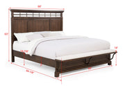 Crownmark Beckett Bedroom Set - Brown Queen Bed