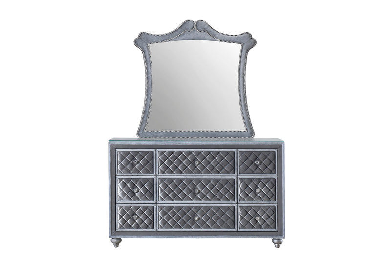 Crownmark Cameo Bedroom Set Dresser and Mirror