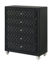 Crownmark Cameo Bedroom Set - Black Chest