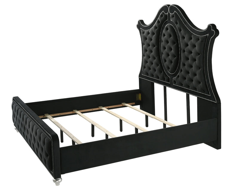 Crownmark Cameo Bed - Black