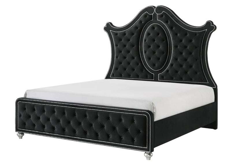 Crownmark Cameo Bed - Black