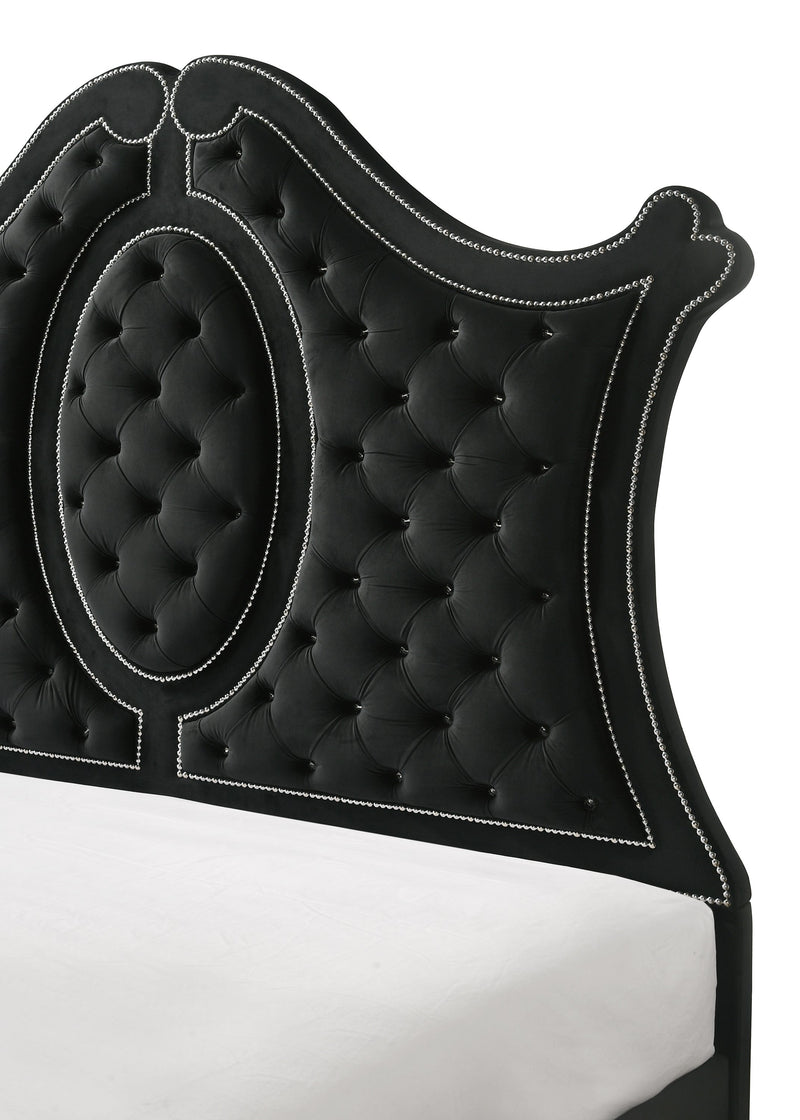 Crownmark Cameo Bedroom Set - Black