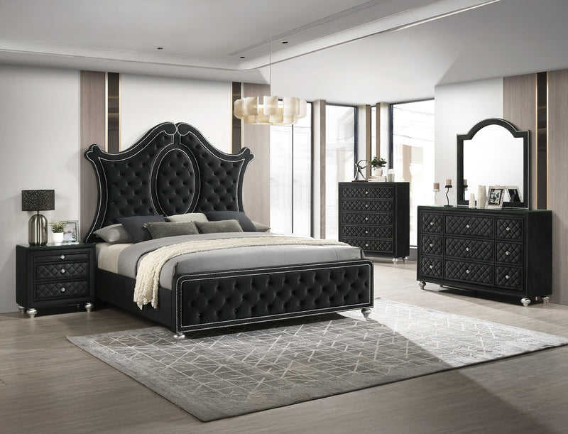 Crownmark Cameo Bed - Black