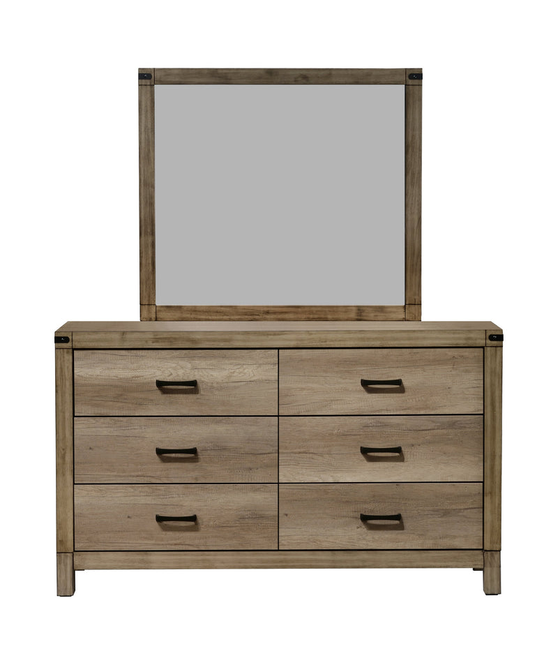 Crownmark Matteo Bedroom Set Dresser and Mirror