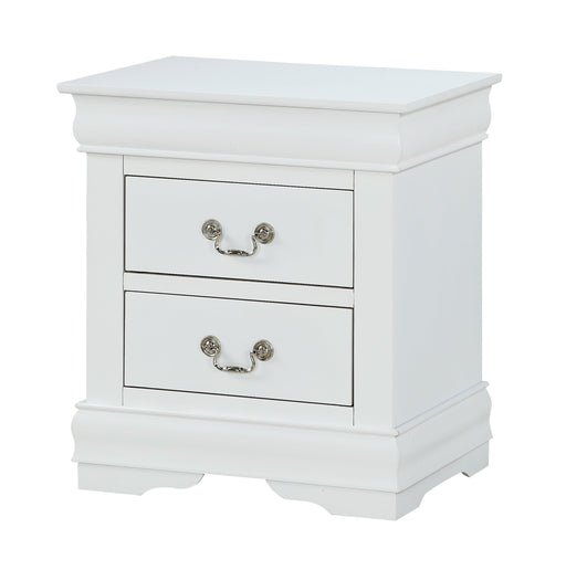 Crownmark Louis Philip Nightstand - White